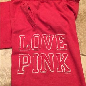 Red Victoria Secret Sweatpants
